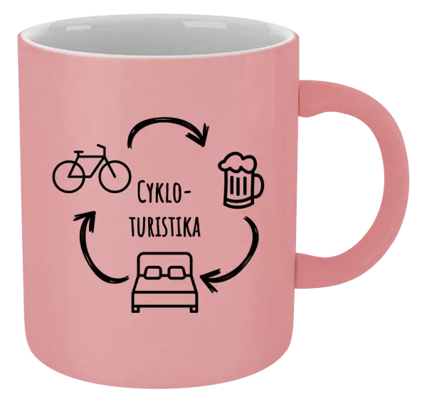 Metalický hrnek Cykloturistika