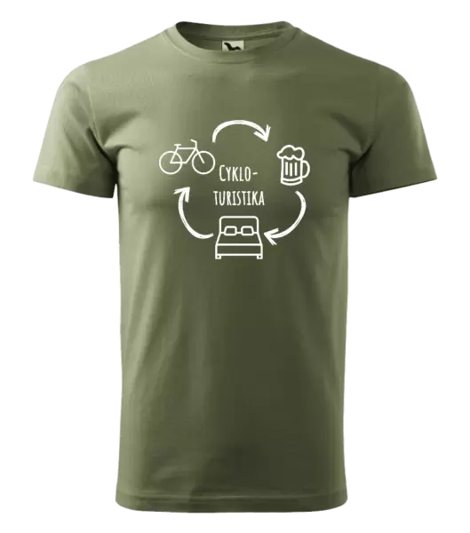 Pánské tričko Cykloturistika