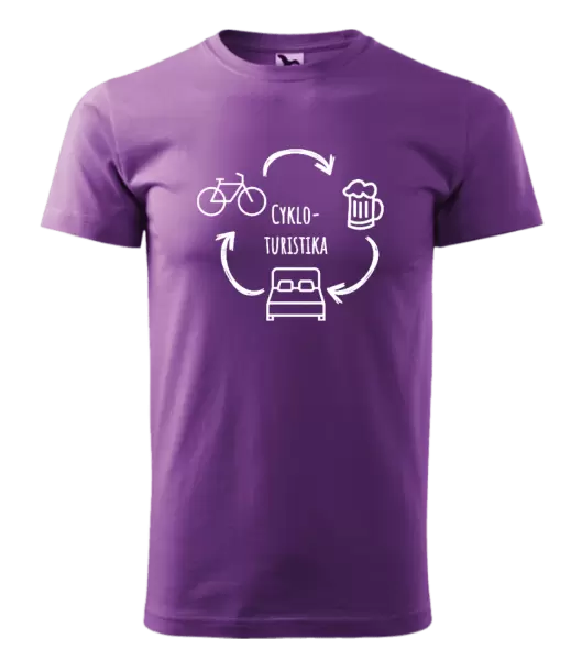 Pánské tričko Cykloturistika