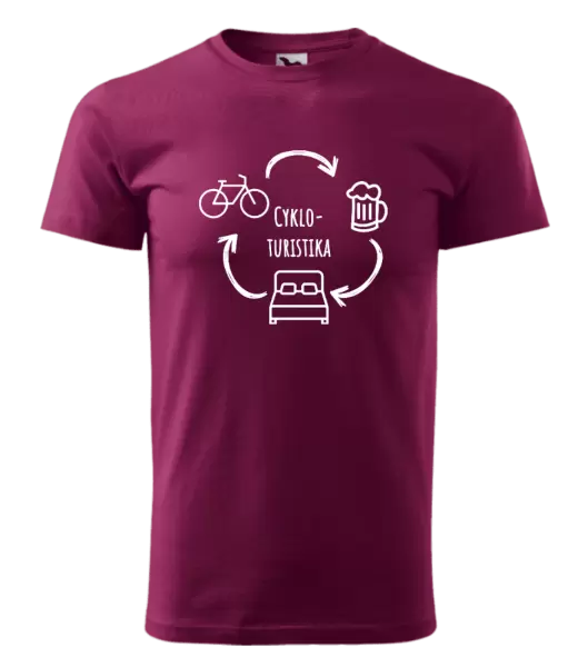 Pánské tričko Cykloturistika