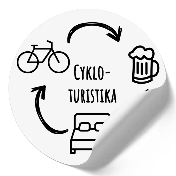 Samolepka Cykloturistika
