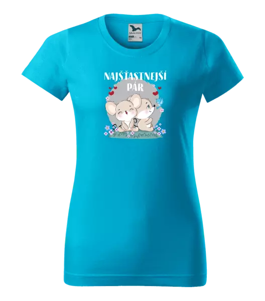 Dámske tričko Najšťastnější pár