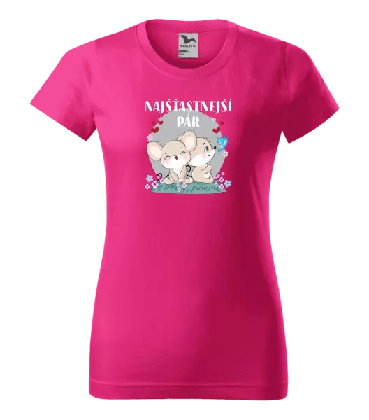 Dámske tričko Najšťastnější pár