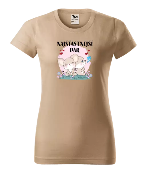 Dámske tričko Najšťastnější pár