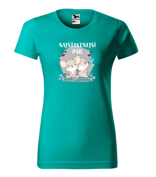 Dámske tričko Najšťastnější pár