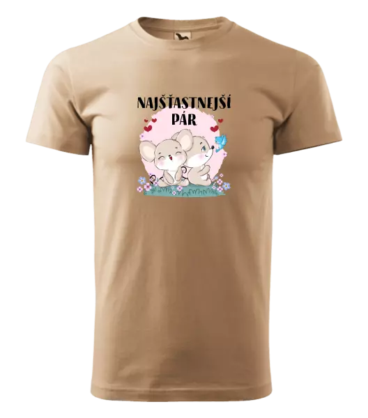 Pánske tričko Najšťastnější pár