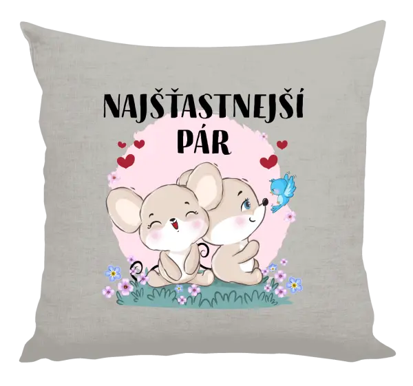 Vankúš Najšťastnější pár