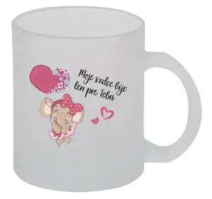 Hrnček Moje srdce bije len pre teba s menom