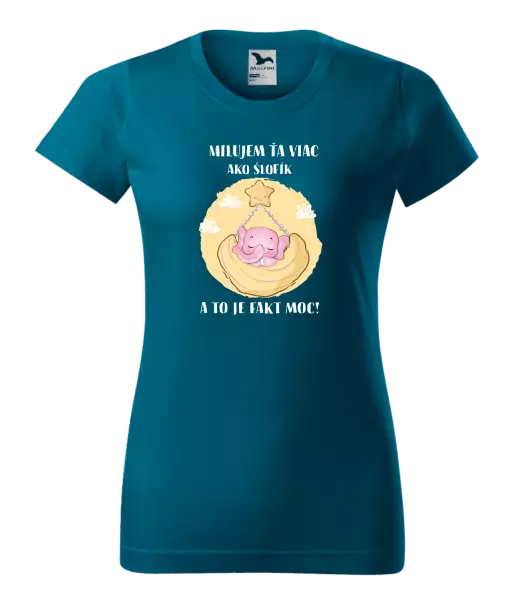 Dámske tričko Milujem ťa viac ako šlofík