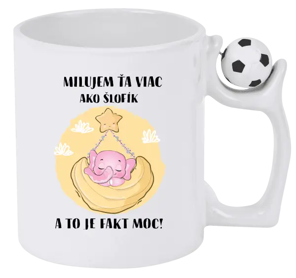 Hrnček Milujem ťa viac ako šlofík