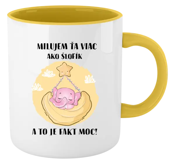 Hrnček  Milujem ťa viac ako šlofík