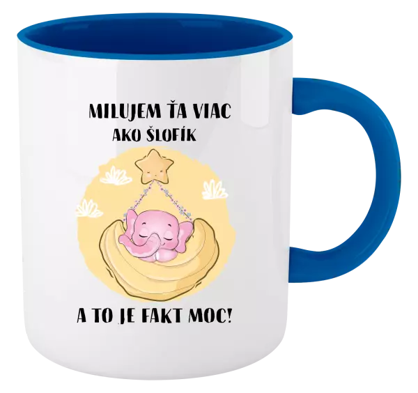 Hrnček  Milujem ťa viac ako šlofík