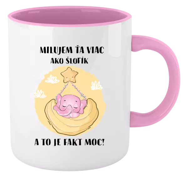 Hrnček  Milujem ťa viac ako šlofík