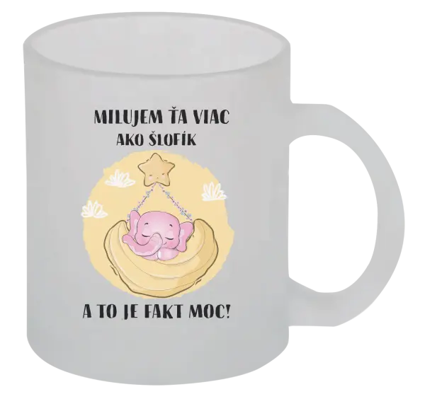 Hrnček Milujem ťa viac ako šlofík