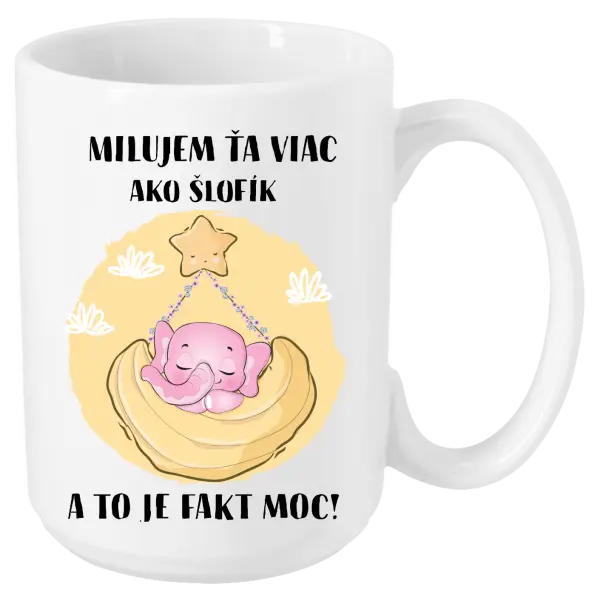 Hrnček Milujem ťa viac ako šlofík