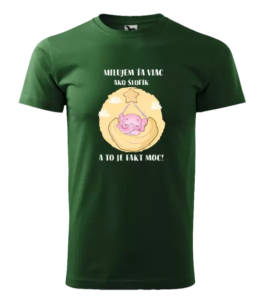 Pánske tričko Milujem ťa viac ako šlofík