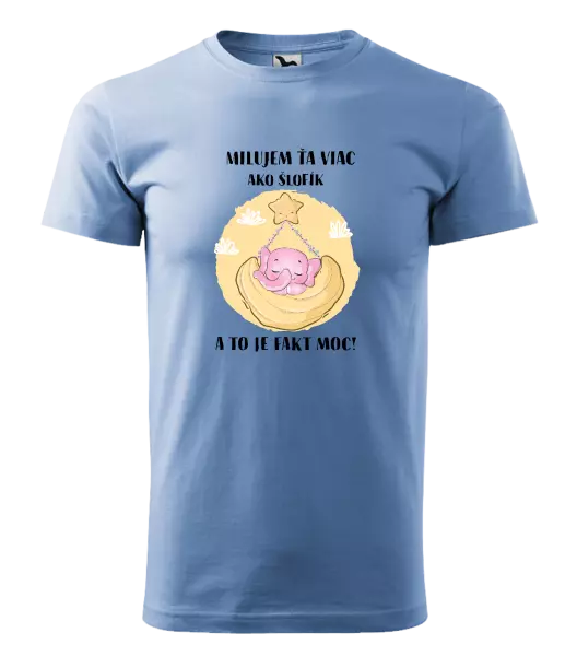 Pánske tričko Milujem ťa viac ako šlofík