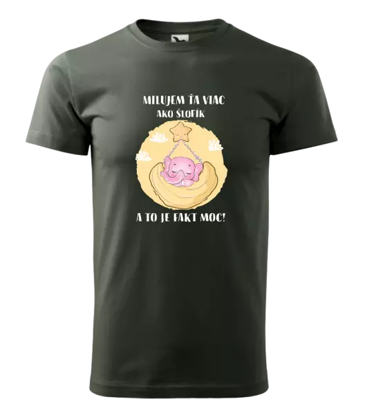 Pánske tričko Milujem ťa viac ako šlofík