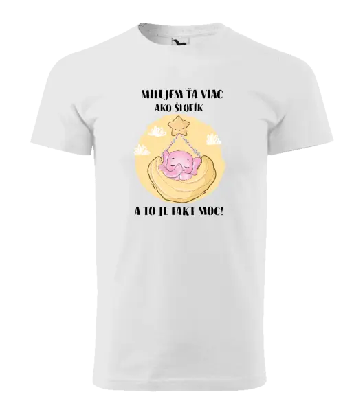 Pánske tričko Milujem ťa viac ako šlofík