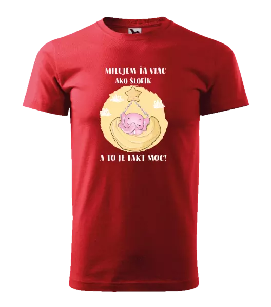 Pánske tričko Milujem ťa viac ako šlofík