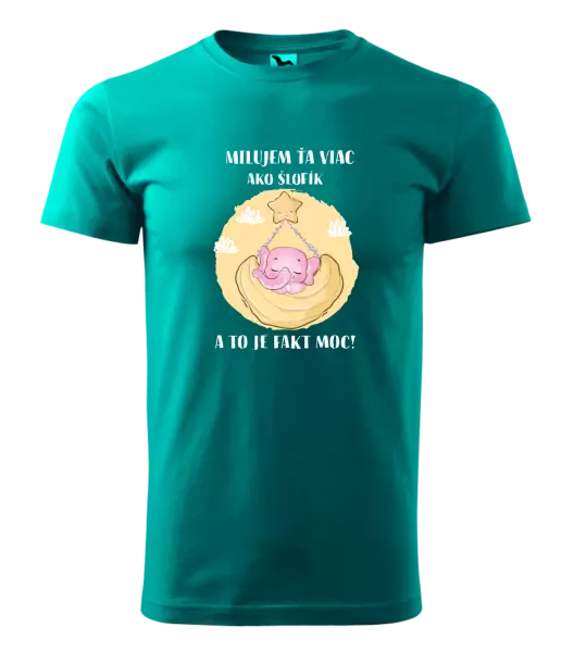 Pánske tričko Milujem ťa viac ako šlofík