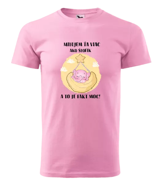 Pánske tričko Milujem ťa viac ako šlofík