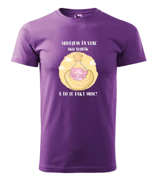 Pánske tričko Milujem ťa viac ako šlofík