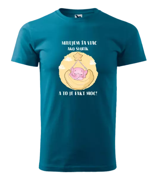 Pánske tričko Milujem ťa viac ako šlofík
