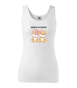 Dámske tielko Milujem ťa, čumáčik