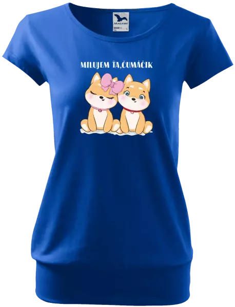 Dámske tričko Milujem ťa, čumáčik