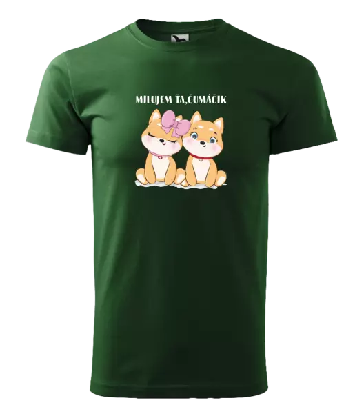 Pánske tričko Milujem ťa, čumáčik