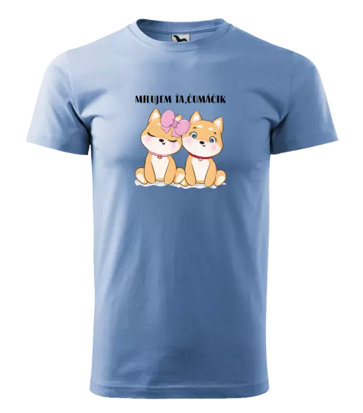 Pánske tričko Milujem ťa, čumáčik