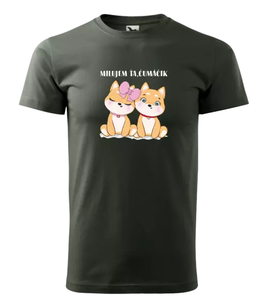 Pánske tričko Milujem ťa, čumáčik