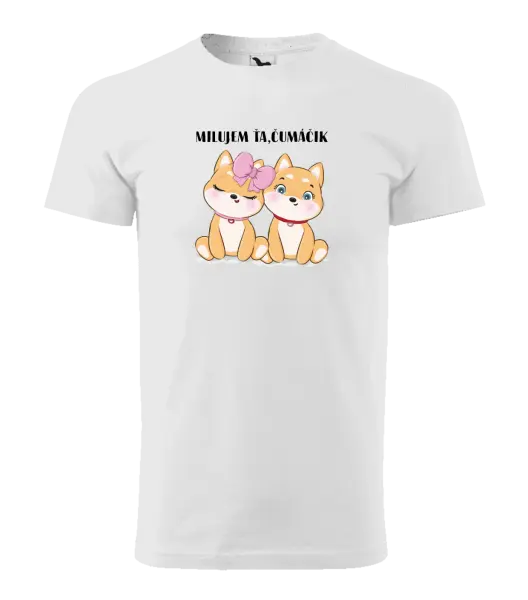 Pánske tričko Milujem ťa, čumáčik