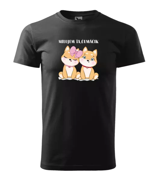 Pánske tričko Milujem ťa, čumáčik