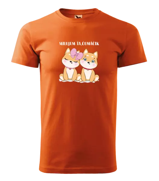 Pánske tričko Milujem ťa, čumáčik