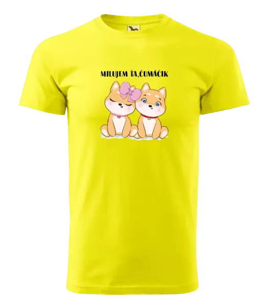 Pánske tričko Milujem ťa, čumáčik