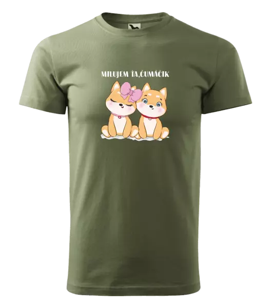 Pánske tričko Milujem ťa, čumáčik