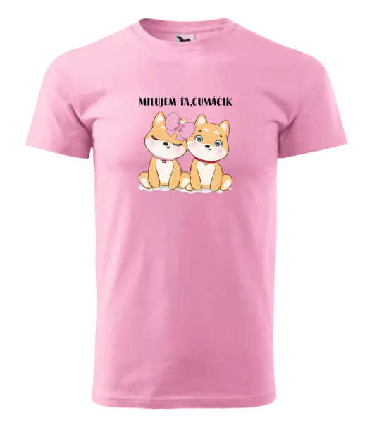 Pánske tričko Milujem ťa, čumáčik