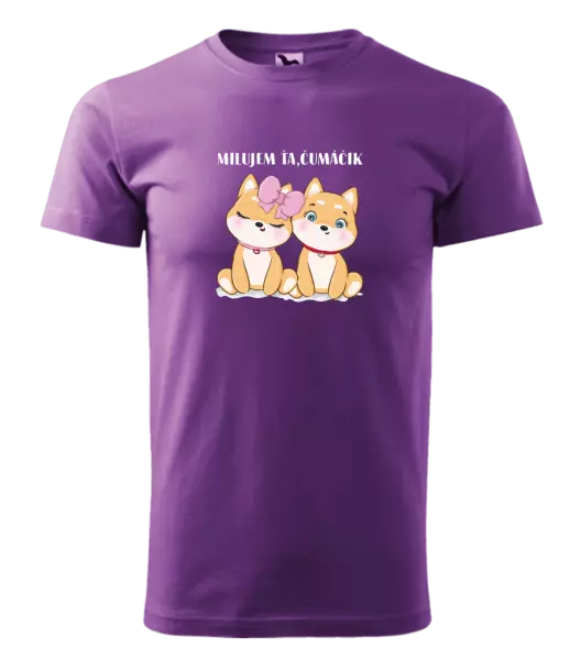 Pánske tričko Milujem ťa, čumáčik