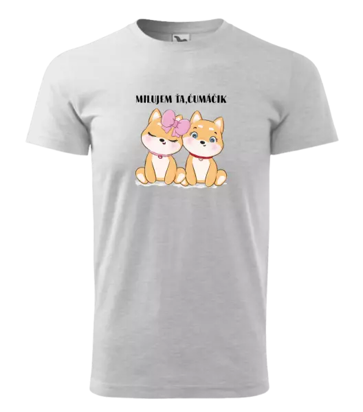 Pánske tričko Milujem ťa, čumáčik
