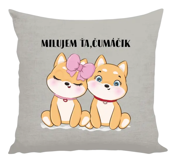 Vankúš Milujem ťa, čumáčik