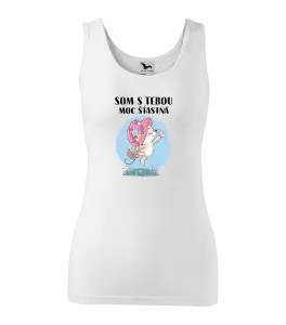 Dámske tielko Som s tebou moc šťastná