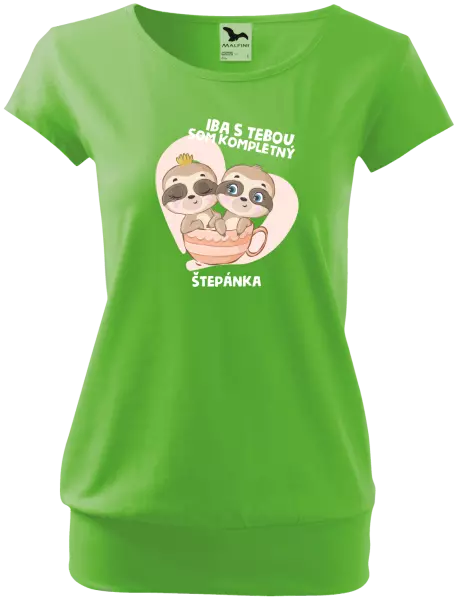 Dámske tričko Iba s tebou som kompletný