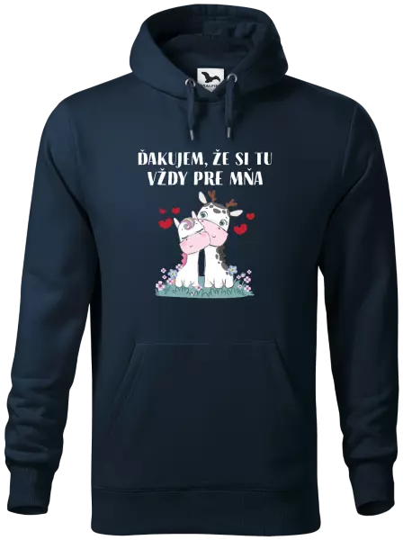 Pánska mikina Ďakujem, že si tu vždy pre mňa