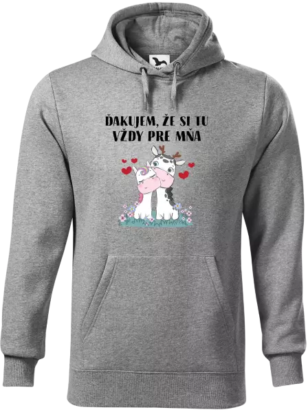 Pánska mikina Ďakujem, že si tu vždy pre mňa