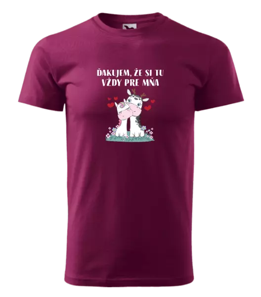 Pánske tričko Ďakujem, že si tu vždy pre mňa