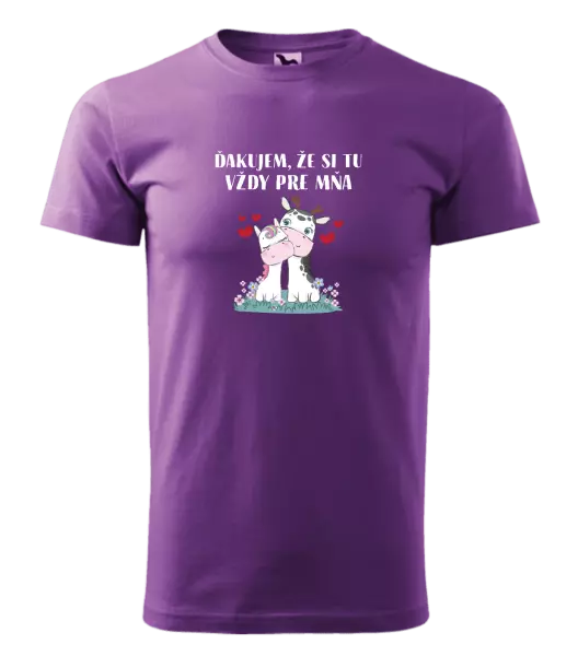 Pánske tričko Ďakujem, že si tu vždy pre mňa