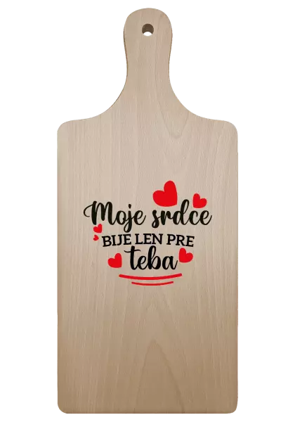 Doštička Moje srdce bije len pre teba