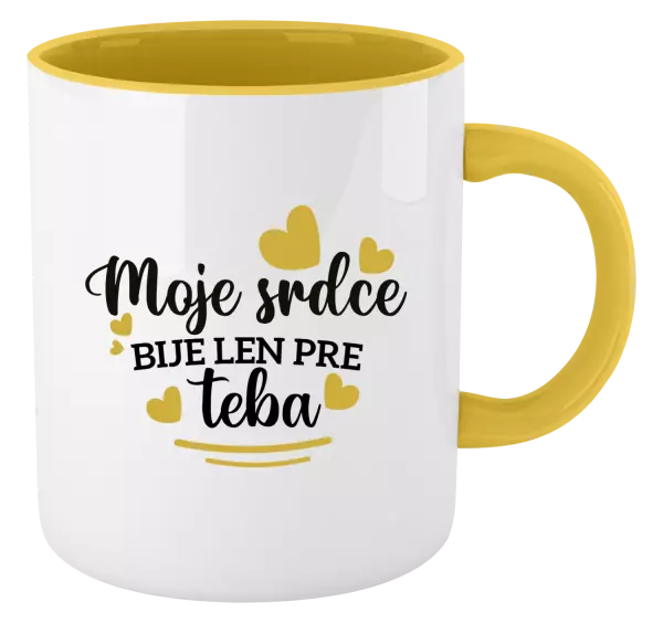 Hrnček  Moje srdce bije len pre teba